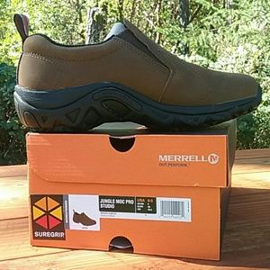 Merrill anti-slip leather slip on women's shoe